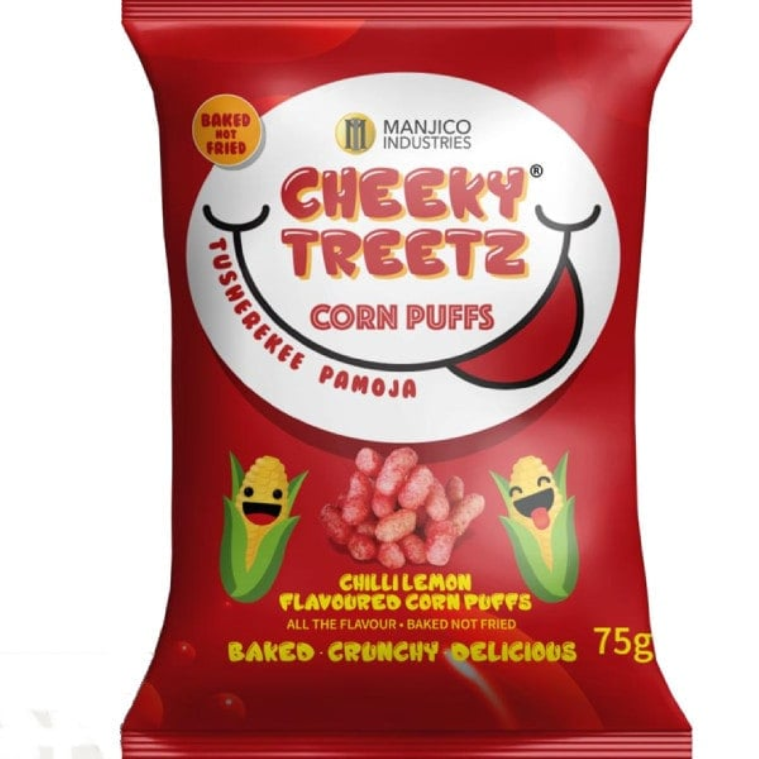 CHEEKY TREETZ CHILLI LEMON PUFF 75G